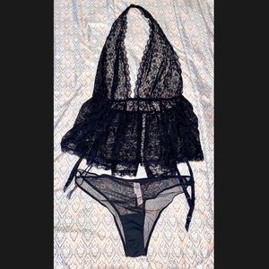 Victoria Secret Unlined Plunge Babydoll set-NWT